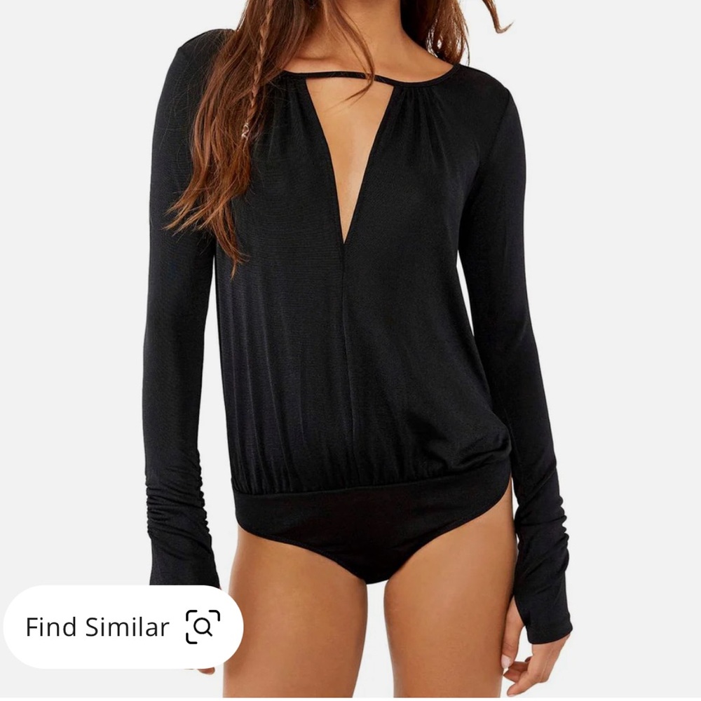INTIMATELY FREE PEOPLE KAYA KEYHOLE THUMB HOLE BODYSUIT